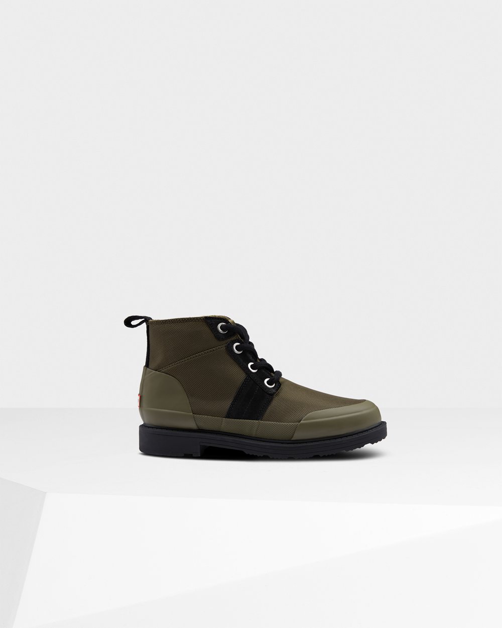 Botines Hunter Mujer Original Insulated Commando - Negras/Verde Oliva - Argentina 6209DMCFX